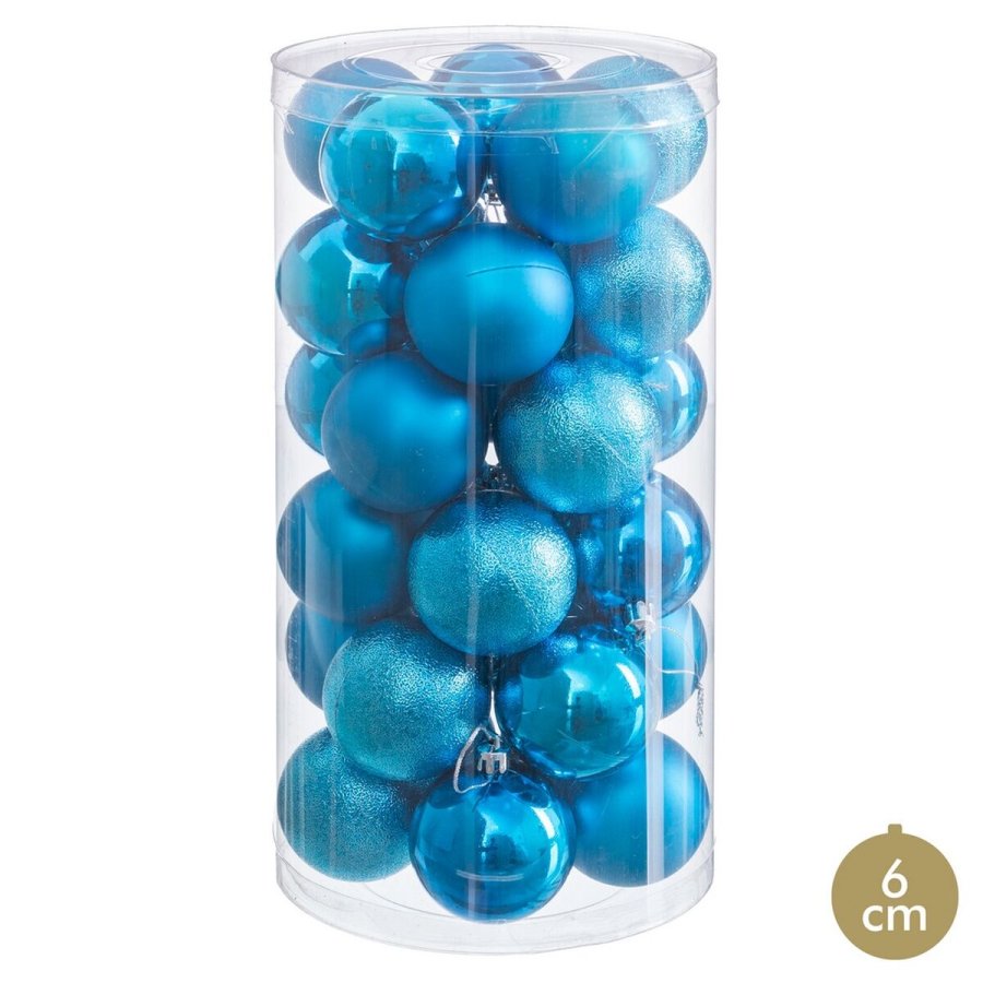 Julekugler Bl Plastik  6 cm (30 enheder) #1