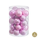Julekugler Pink Plastik (27 enheder) #1