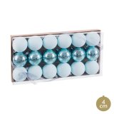 Julekugler Bl Plastik  4 cm (18 enheder) #1
