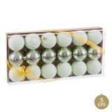 Julekugler Grn Plastik  5 cm (18 enheder) #1