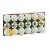 Julekugler Grn Plastik  5 cm (18 enheder) #5