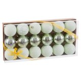 Julekugler Grn Plastik  6 cm (18 enheder) #5