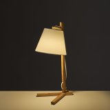 Bordlampe Hvid Natur Bambus 40 W 220-240 V 27 x 21 x 50 cm #4