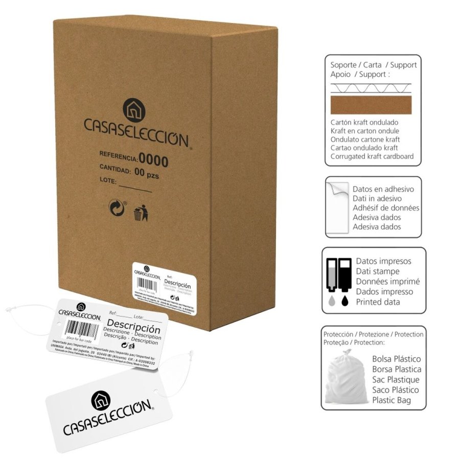 Vase Hvid Gr Keramik 15 x 15 x 25 cm #4