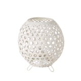 Bordlampe Hvid Metal Bambus 40 W 220-240 V 20 x 20 x 23 cm #1