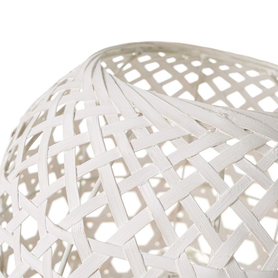 Bordlampe Hvid Metal Bambus 40 W 220-240 V 20 x 20 x 23 cm #2