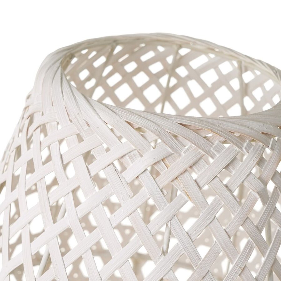 Bordlampe Hvid Metal Bambus 40 W 220-240 V 20 x 20 x 37 cm #2