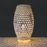 Bordlampe Hvid Metal Bambus 40 W 220-240 V 20 x 20 x 37 cm #4