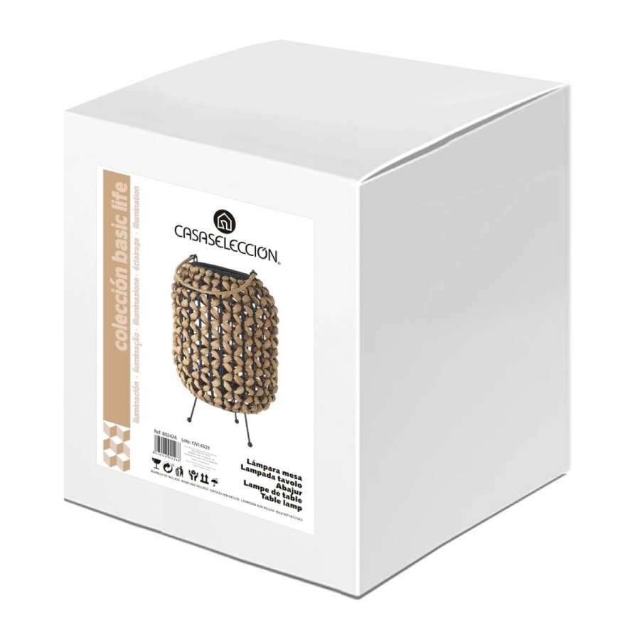 Bordlampe Sort Metal Vand-hyciant 40 W 220-240 V 21 x 21 x 30 cm #5