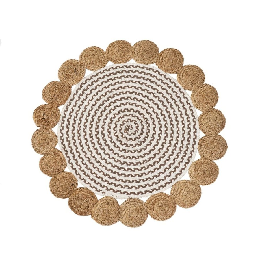 Tppe NATUR V Hvid Natur 90 x 90 x 1 cm #1