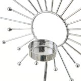 Lyseholder Hvid Slvfarvet Keramik Jern 18,4 x 8,4 x 29,1 cm #2