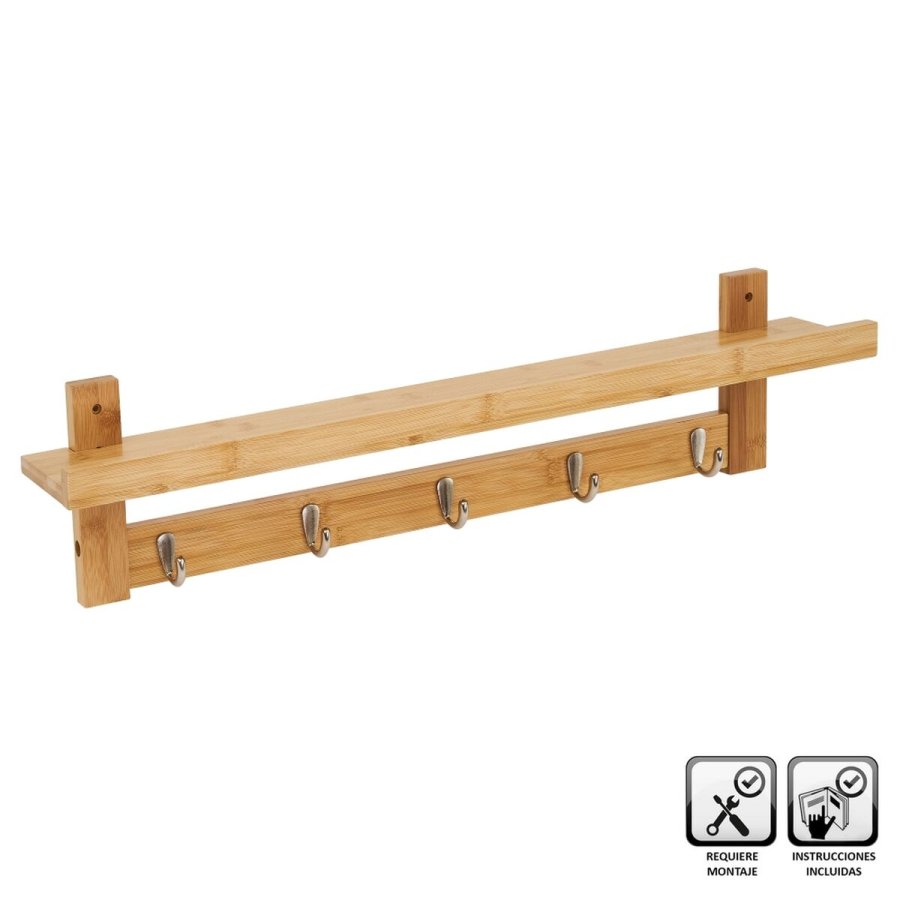 Hylder Natur Bambus 74 x 12 x 18 cm #2