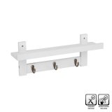 Hylder Hvid Bambus 49 x 12 x 18 cm #2