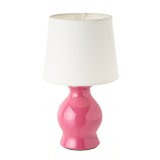 Bordlampe Hvid Pink 40 W 220-240 V 15 x 15 x 26 cm #1