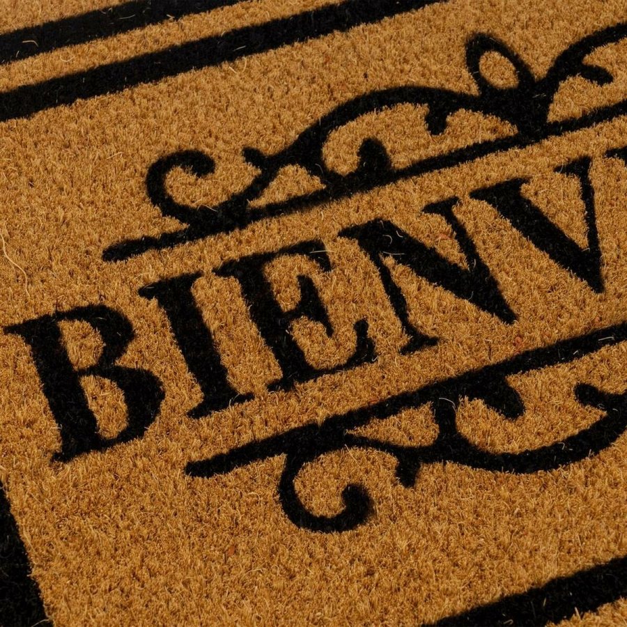 Drmtte BIENVENUE Brun Sort PVC Kokosnd Fiber 60 x 40 x 1,5 cm #5