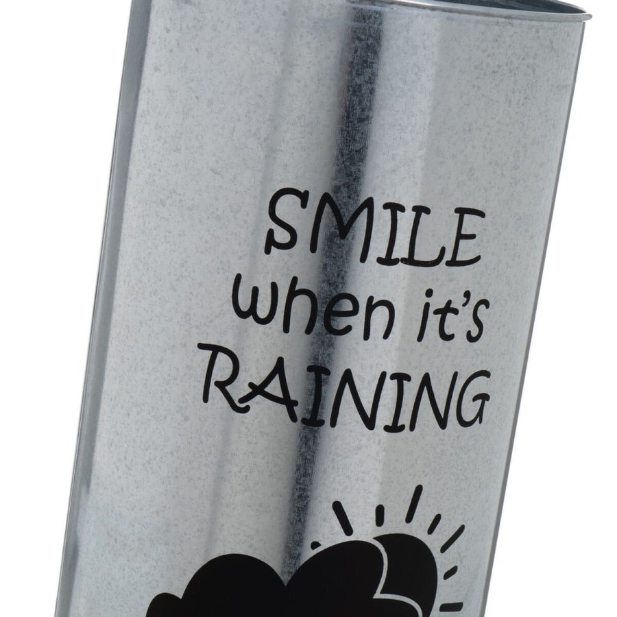 Paraplystativ Sort S�lvfarvet Cirkul�r 20 x 20 x 46 cm #2