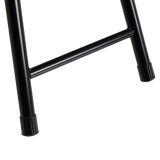 Taburet Sort Polyuretan PVC Jern 30 x 30 x 45 cm #17