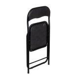 Taburet Sort Polyuretan PVC Jern 30 x 30 x 45 cm #25