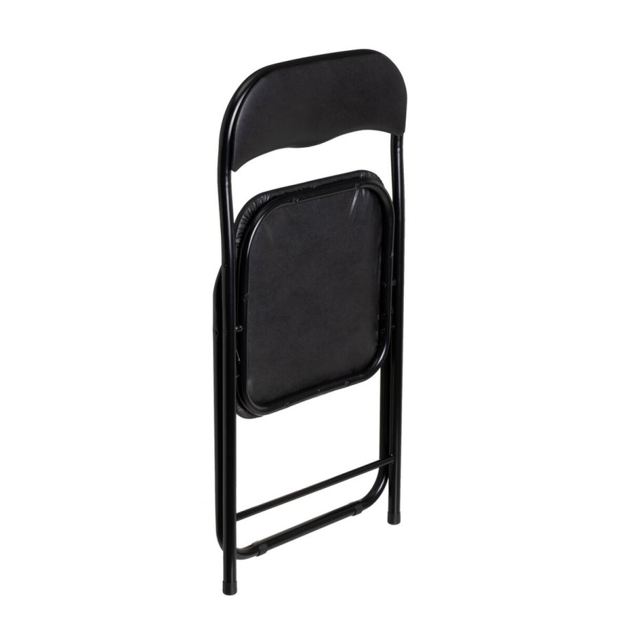 Taburet Sort Polyuretan PVC Jern 30 x 30 x 45 cm #25