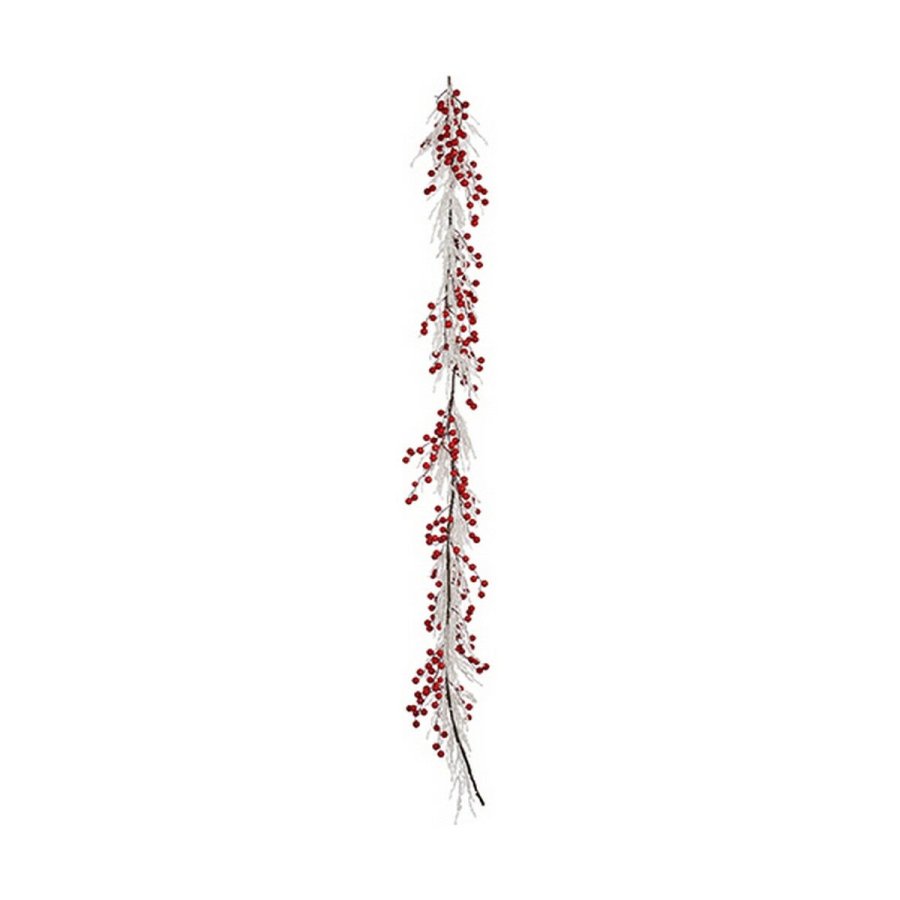 Juleguirlande Krist+ K1912687 Hvid Rd Plastik snefald 40 x 9 x 40 cm #1