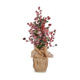 Juletr snefald Kugler Brun Rd Plastik 24 x 51 x 24 cm #1