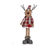 Dekorativ figur Halstrklde Hjort 17 x 78 x 24 cm Rd Gr #1