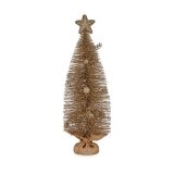 Juletr med stjerne 23 x 14,5 x 46 cm champagne #1