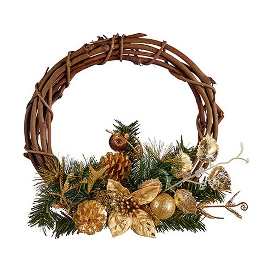 Adventskrans 30,48 cm Tr Brun Grn Plastik #1