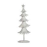 Juletr 17,5 x 50 x 11 cm Metal Hvid #1