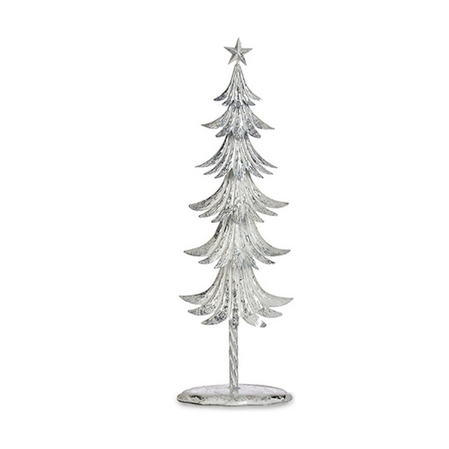 Juletr 20 x 58 x 13 cm Metal Hvid #1