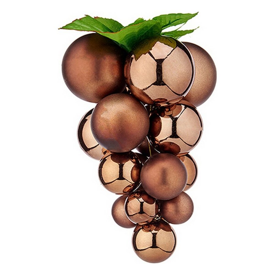 Julekugle Krist+ 01834 Brun Plastik Druer Small #1