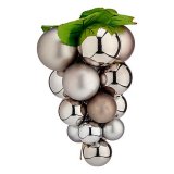 Julekugle Druer Small Slvfarvet Plastik 14 x 14 x 25 cm #1