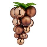 Julekugle Druer Brun Plastik 18 x 18 x 28 cm #1