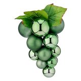 Julekugle Druer Grn Plastik #1