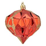 Julekugler Diamant  8 cm 6 enheder Rd Plastik #1
