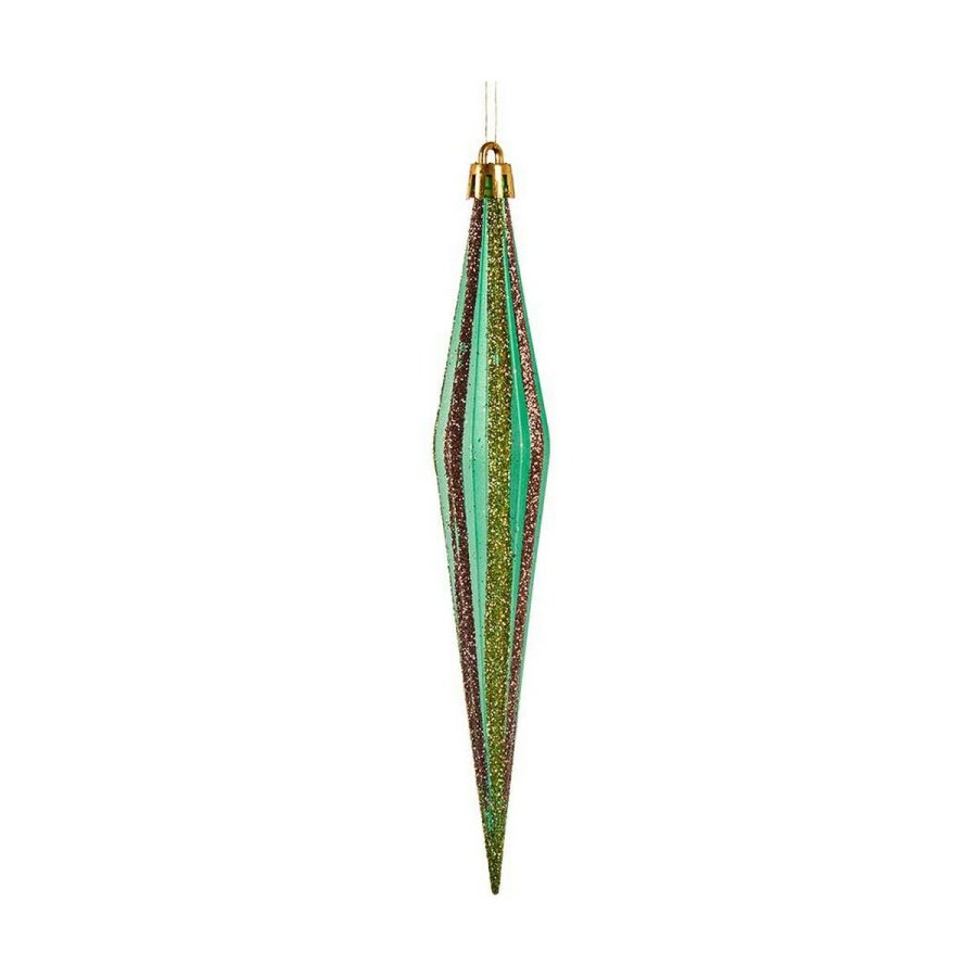 Julepynt Krist+ 00901 Rd Grn Gylden 3 x 8,5 x 19 cm Strakt #1