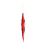 Julepynt Krist+ 00905 Rd PVC 8,5 x 3,5 x 19 cm Strakt #1