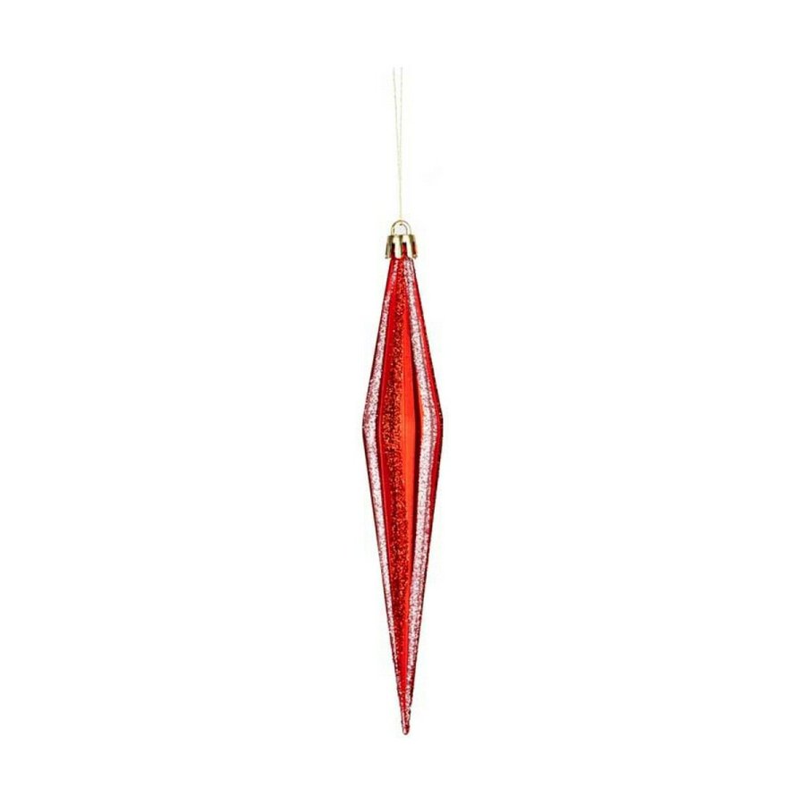 Julepynt Krist+ 00905 Rd PVC 8,5 x 3,5 x 19 cm Strakt #1