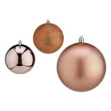 Julekugler Krist+ 00727 Pink Plastik  10 cm 6 enheder #1