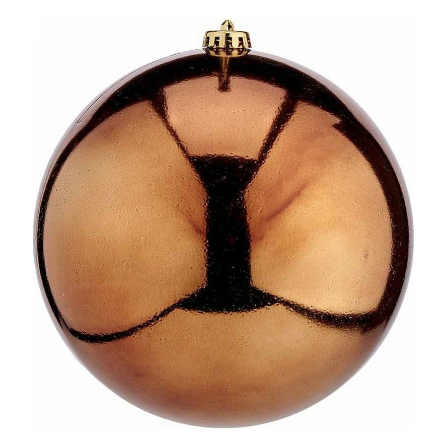 Julekugle Krist+ 00839 Brun Plastik  20 cm #1