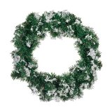 Adventskrans Snefnug Hvid Grn #1