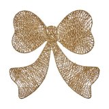 Julepynt Gylden Metal Lasso 30 x 0,2 x 33 cm #1