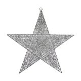 Julepynt Slvfarvet Stjerne 50 x 51,5 x 0,5 cm Metal #1
