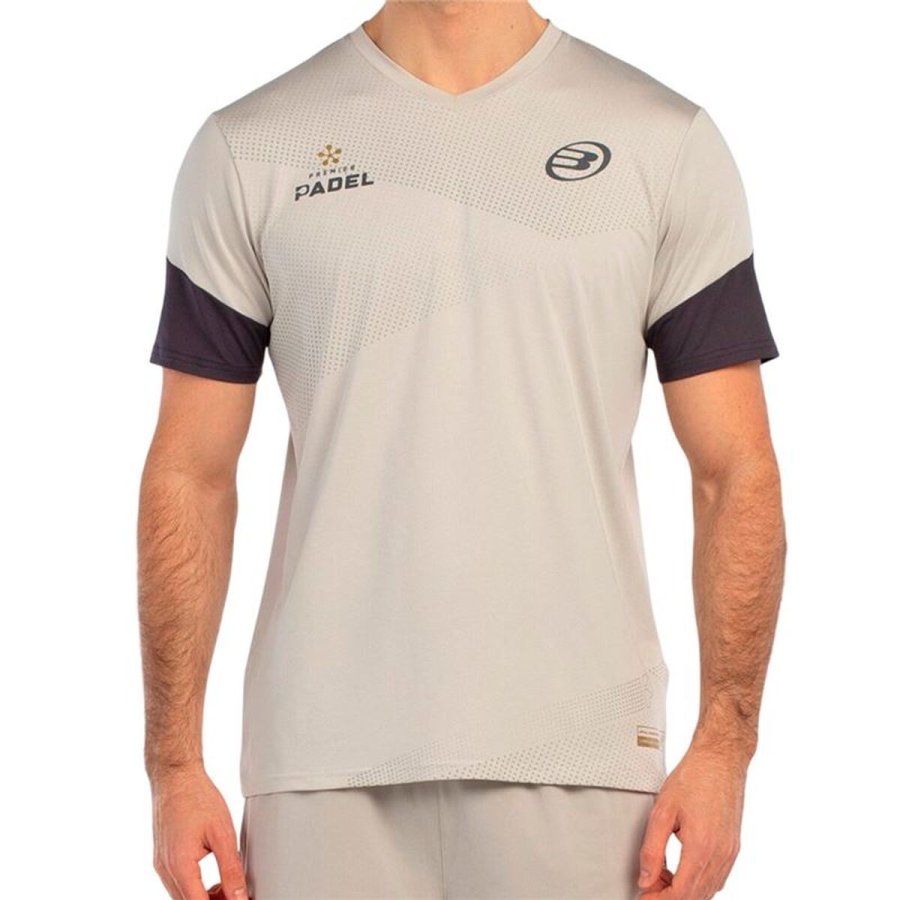 Kort�rmet T-shirt til M�nd Bullpadel Brial 126 Beige Padel #1