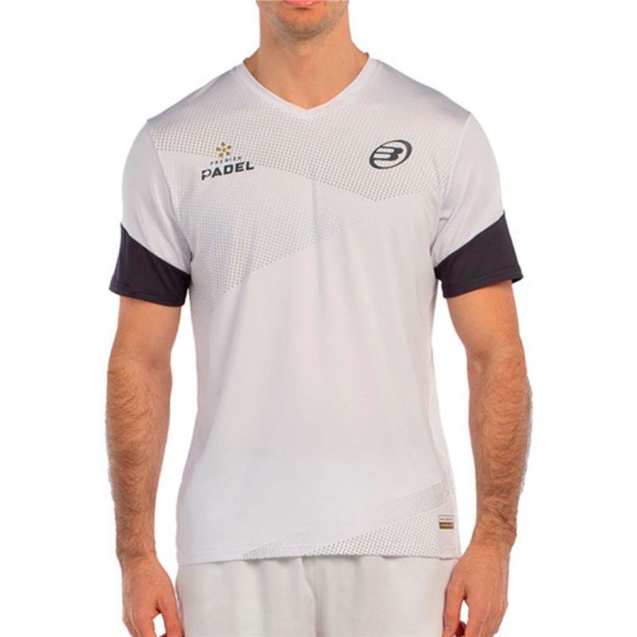Kort�rmet T-shirt til M�nd Bullpadel Brial 012 Hvid Padel #1