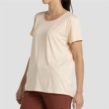 Kort�rmet T-shirt til Kvinder +8000 Acacia Beige #4