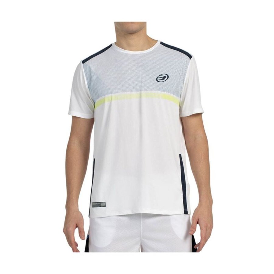 Kort�rmet T-shirt til M�nd Bullpadel Bilao Hvid Padel #1