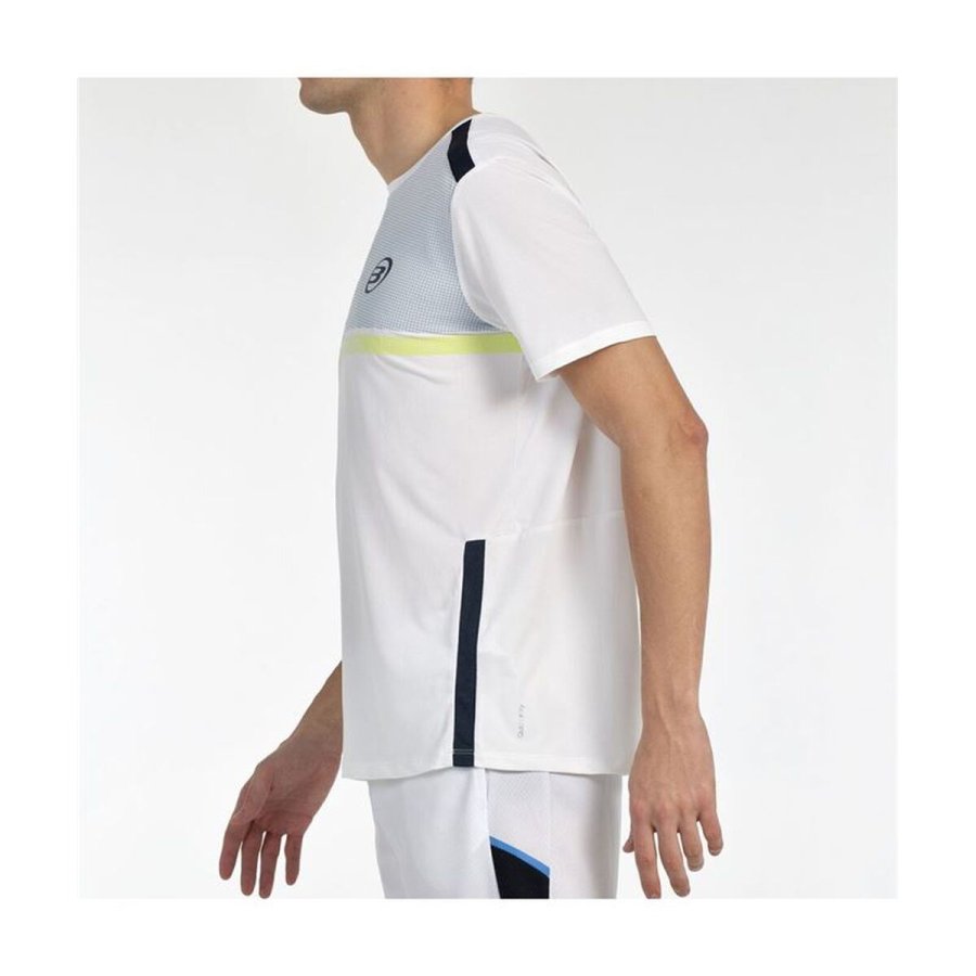 Kort�rmet T-shirt til M�nd Bullpadel Bilao Hvid Padel #4