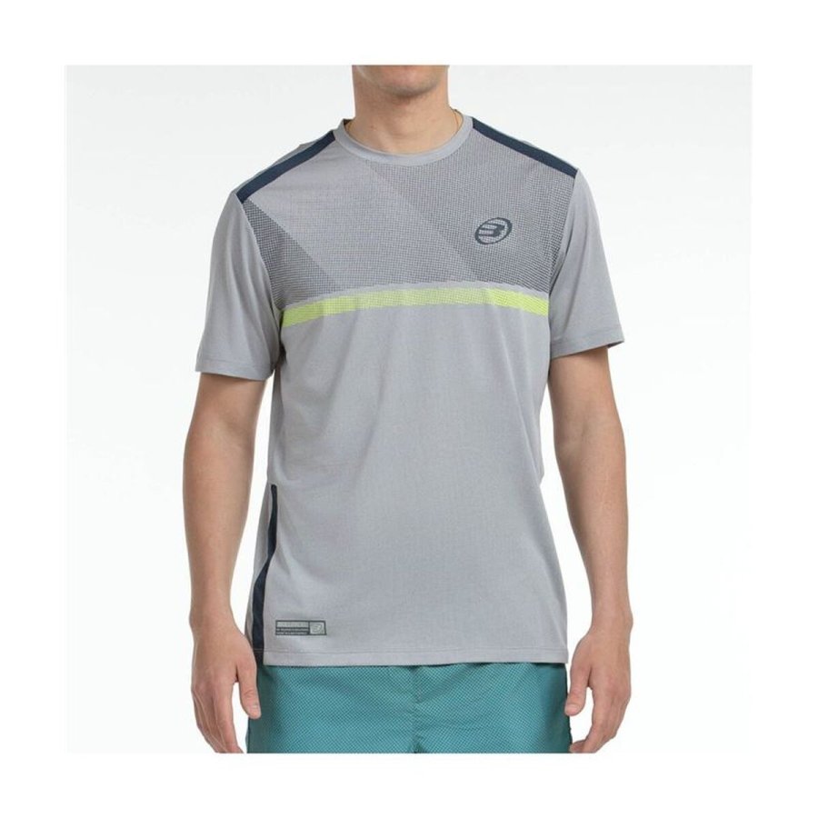 Kort�rmet T-shirt til M�nd Bullpadel Bilao Lysegr� Padel #2