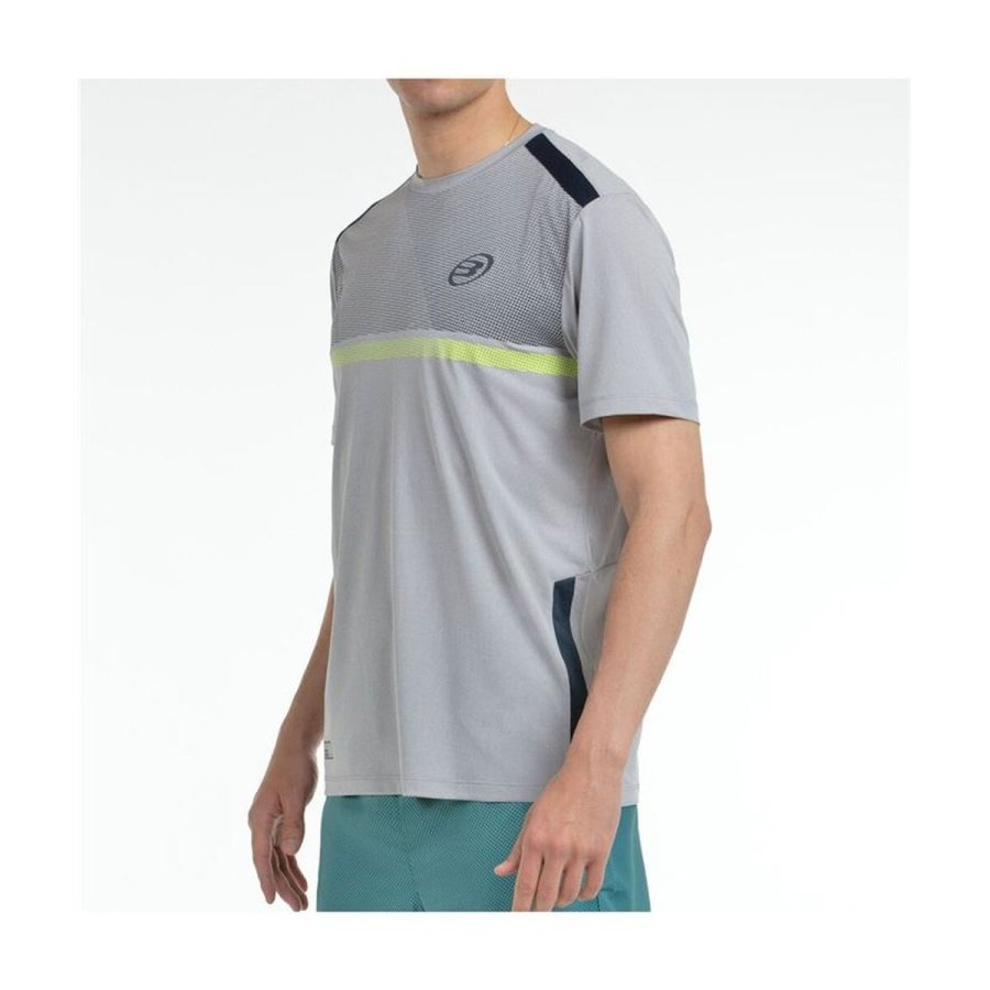 Kort�rmet T-shirt til M�nd Bullpadel Bilao Lysegr� Padel #4